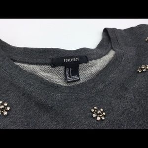 NWOT Forever 21 Rhinestone Embellished sweater
